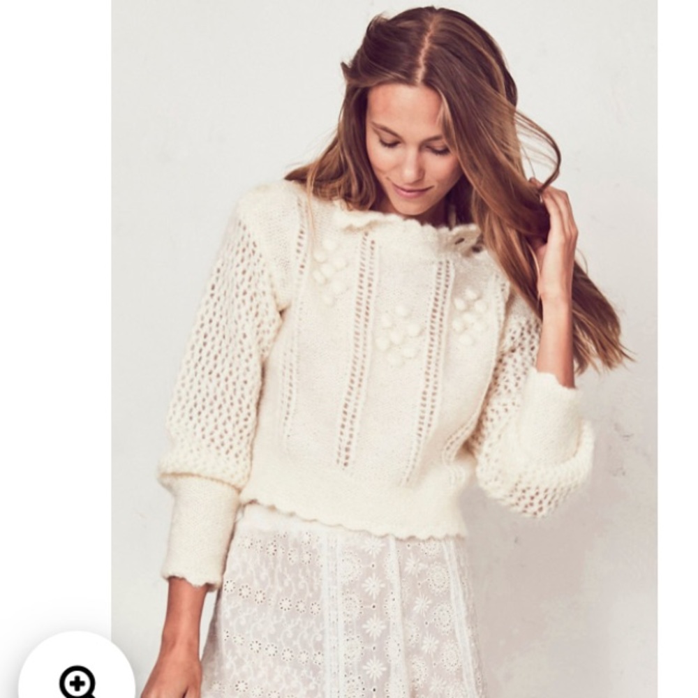 LOVESHACKFANCY Mohair Blend Sweater